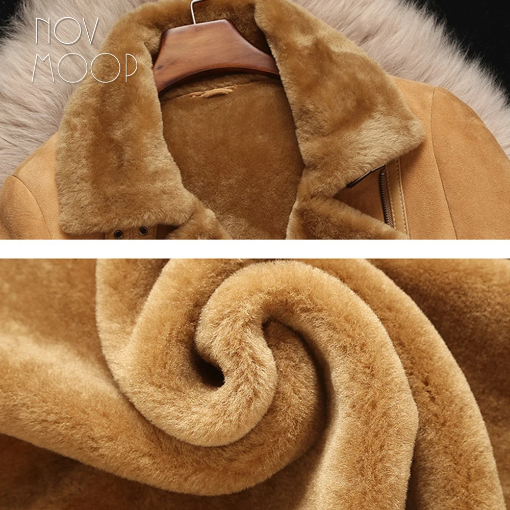 Зимние теплые женские куртки из верблюжьей натуральной кожи овечьей замшевые