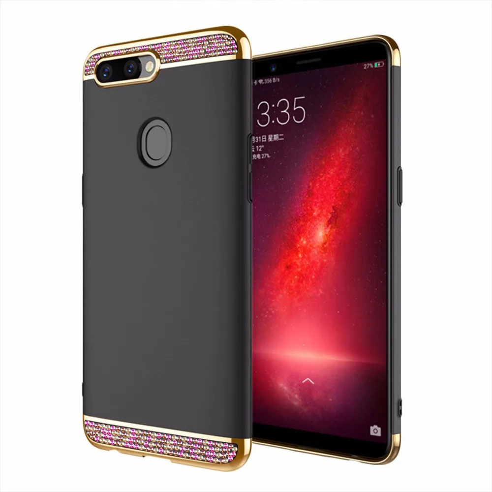 Цветной Кристальный чехол для Huawei Y9 2019 ударопрочный Жесткий ПК силиконовый Y5 Y6 Y7