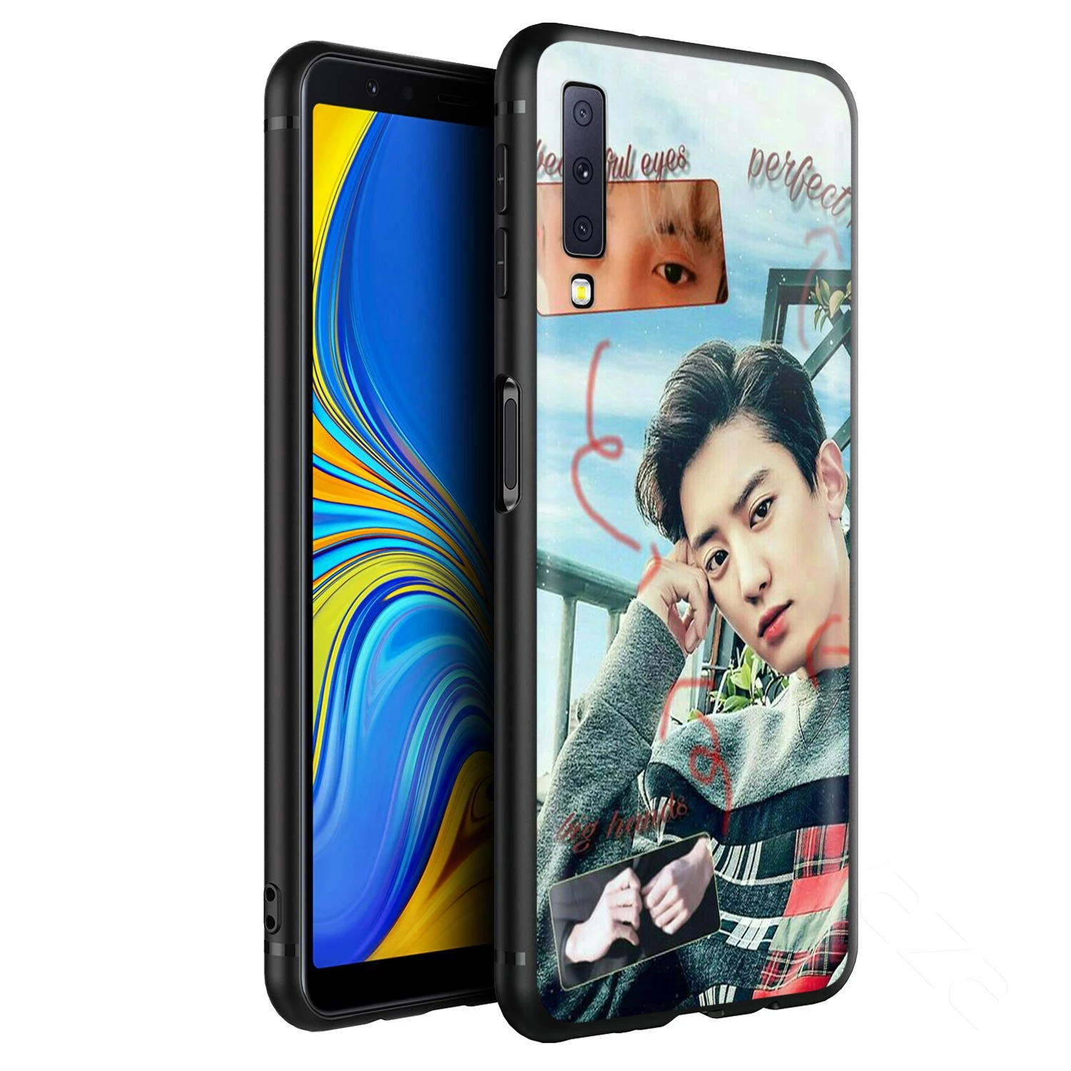 Чехол Exo Chanyeol для Samsung Galaxy J6 A9 A8 A7 A70 A6 A5 A50 A40 A30 A3 A10 A51 A71 A81 A91 2018 | Мобильные телефоны и