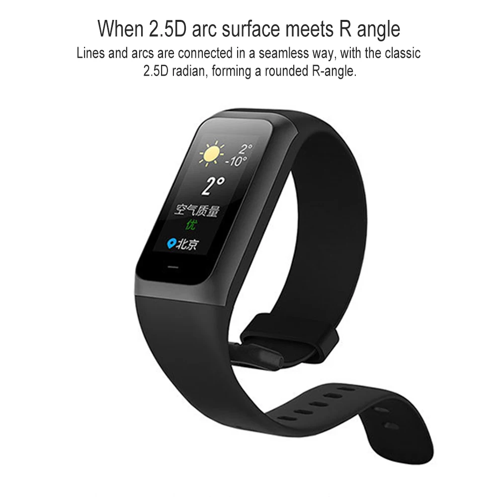 Фитнес-браслет Amazfit Cor 2, английская версия, 1,23 дюймов, ips цветной экран, 5 АТМ, водонепроницаемый шагомер, пульсометр