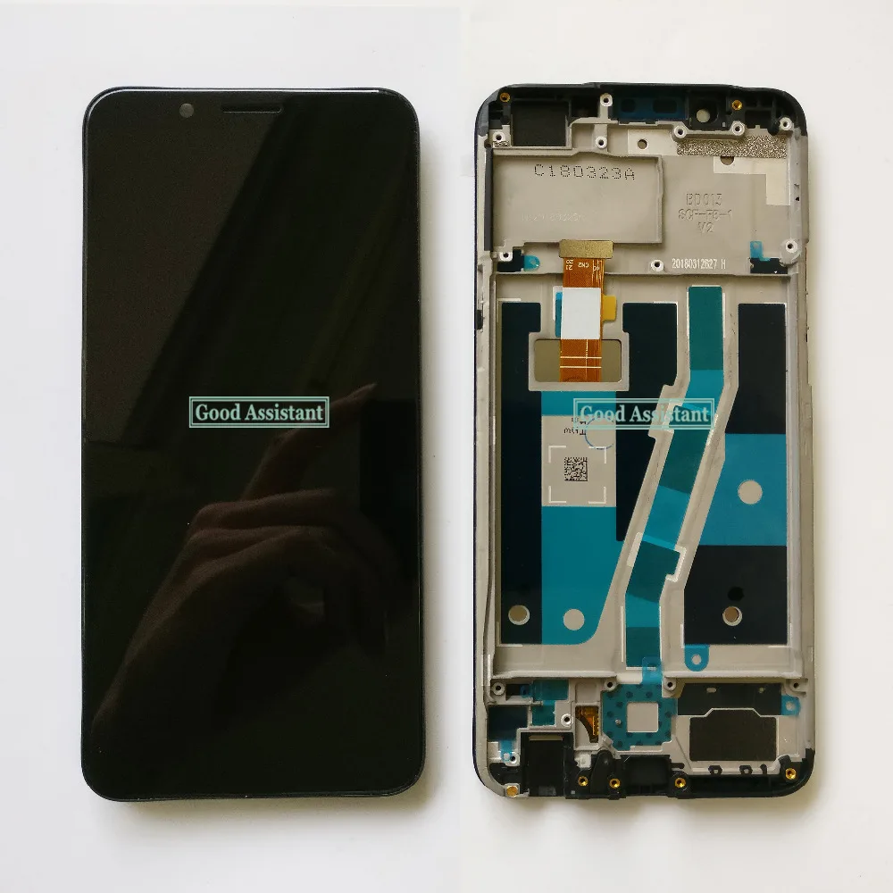 100% Tested High Quality Black/White 5.7 inch For Oppo A83 LCD Display + Touch Screen Digitizer Assembly Replacement With Frame | Мобильные