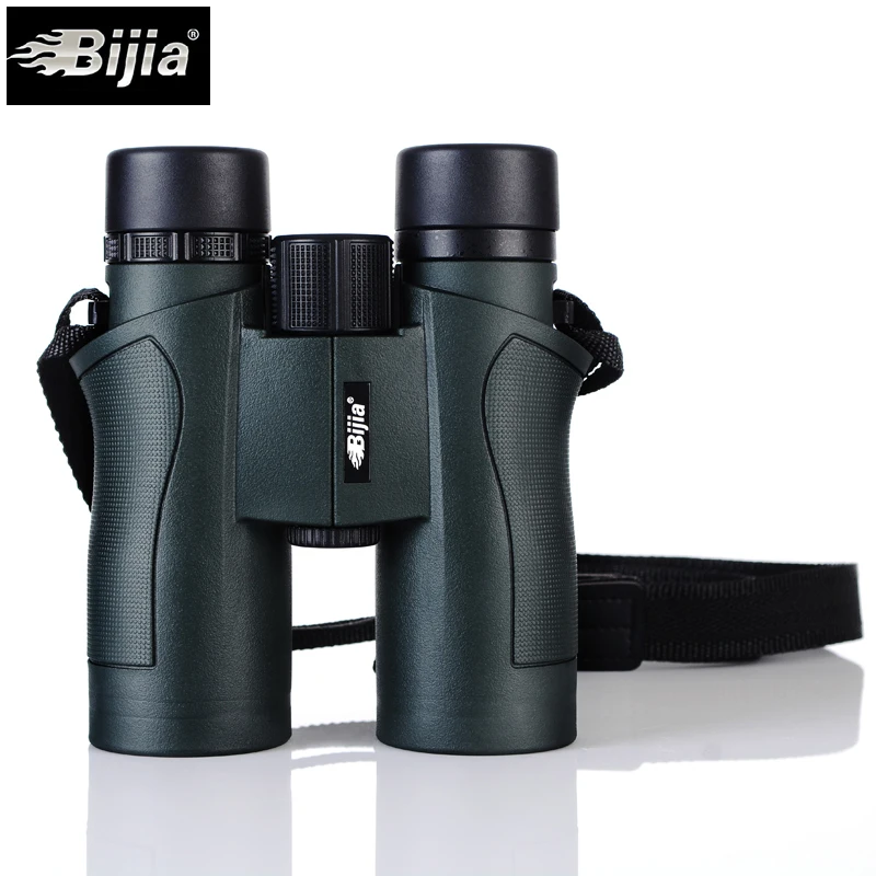Бинокль BIJIA 10x42 водонепроницаемый зеленый военный телескоп высокой мощности с