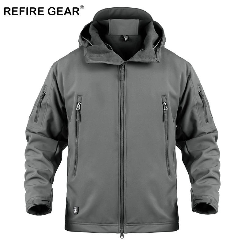 Мужская тактическая камуфляжная куртка ReFire Gear военная ветровка с мягкой