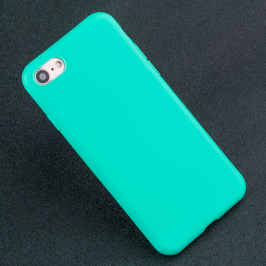 Светло-голубой IQD для iphone X, 8, 7, 6s, 6 Plus, чехол, прозрачный, тонкий, мягкий, TPU, защитный, прозрачный, бампер, чехол для iphone se, 5, 5s, xs max, xr x - Цвет: Светло-голубой