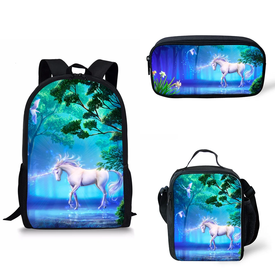 Детские школьные сумки комплекты для девочек детские единороги 3 комплекта мини