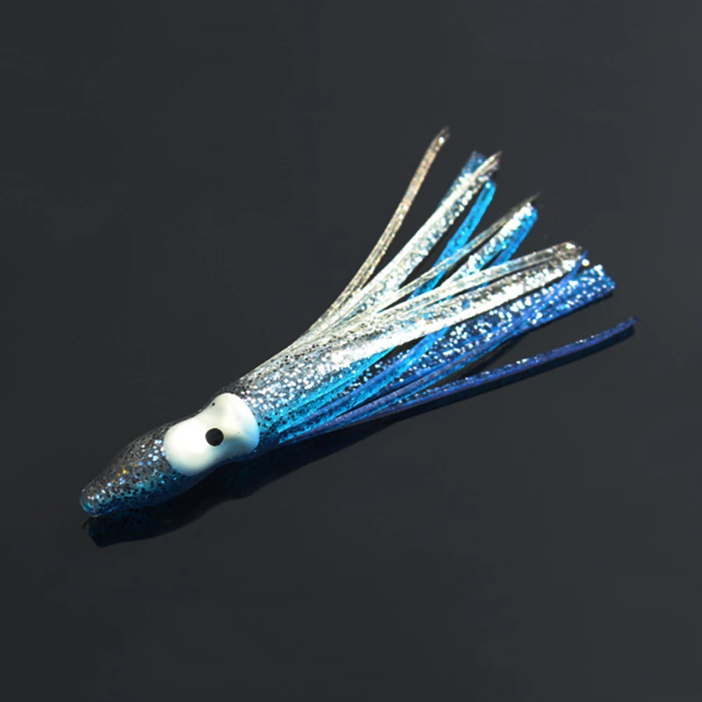

8cm 5Pcs/pack Fishing Lures Set Combo Squid Octopus Baits Skirt Lure Trolling Bait Fishing Soft Lures