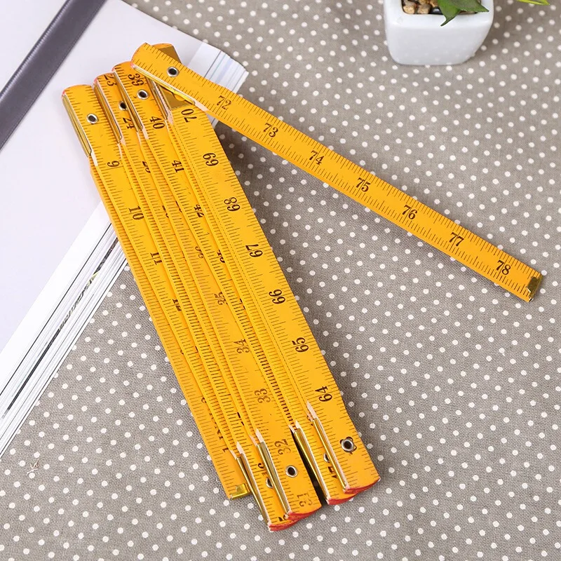 BLEL Горячая DIY измерительная складная линейка многофункциональная деревянная палочка для двора линейка для рисования измерительный инструмент модель Templ