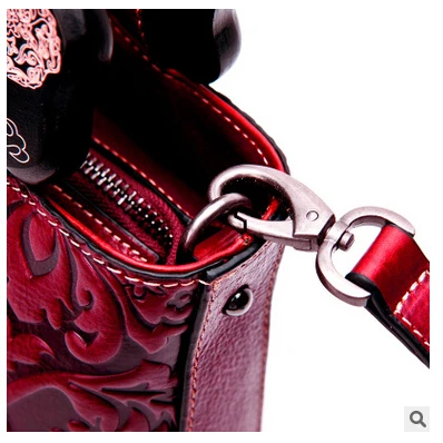 Женская сумка из воловьей кожи BETHD винтажная модная с принтом цветов и воска 2019 |