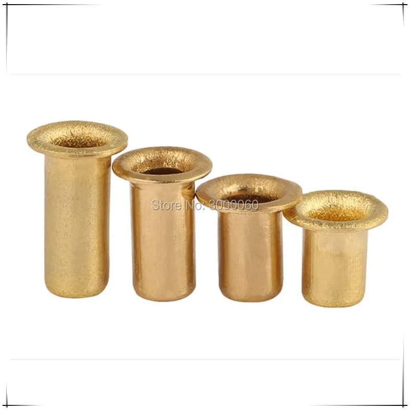 

M2.5x8mm медная Одиночная трубка полые трубчатые заклепки для PCB 2000 шт./лот