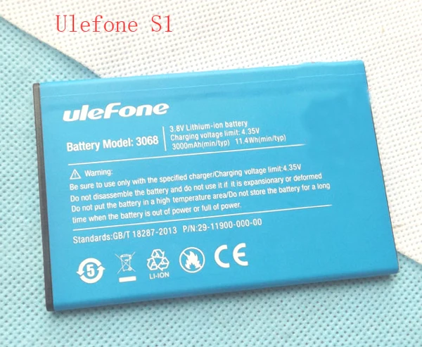 Ulefone S1 телефон аккумулятор 3000 mah 3,8 V для Ulefone S1 мобильный телефон 5,5 дюймов 18:9 MTK6580 4 ядра