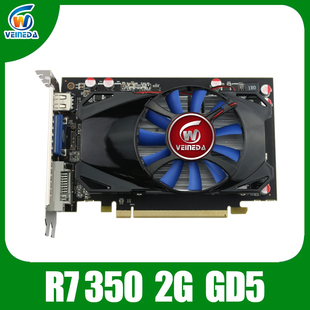 100% new R7 350 2GB GDDR5 128Bit stronger than nVIDIA GT730 GT740 card | Компьютеры и офис