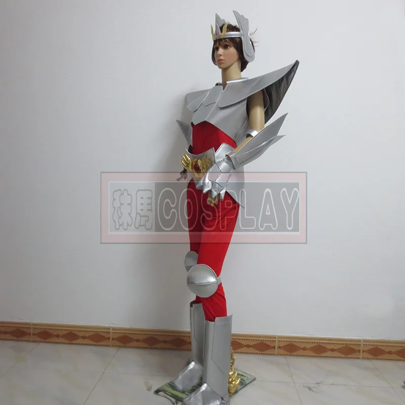 Святой Сейя Пегас мистическая одежда Косплэй Аниме Костюм Любой размер полный