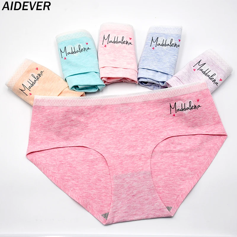 Женские трусики AIDEVER 2 шт./лот удобное хлопковое нижнее белье сексуальное для