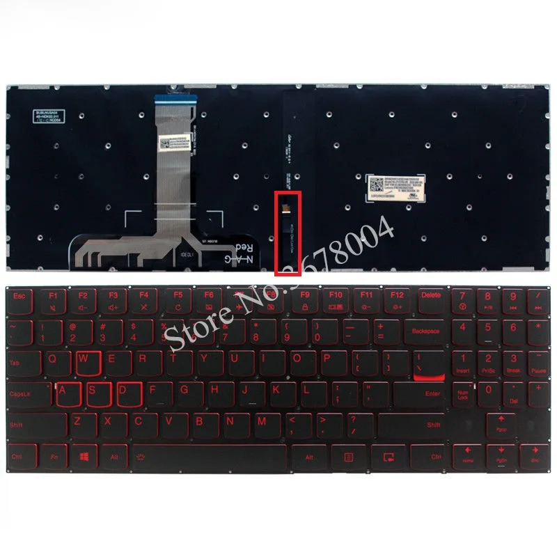 Новая клавиатура US для Lenovo Legion Y520 15IKB R720 Y720 с подсветкой без рамки|laptop keyboard|keyboard for