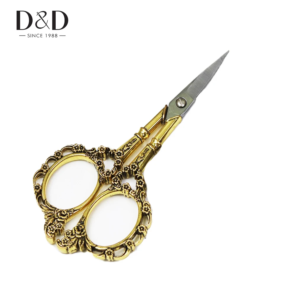 4 шт./компл. Портативный швейные инструменты коробка Винтаж швейные ножницы/металлический наперсток/нарезания резьбы Ножи линия лоскутное инструменты подарок на год