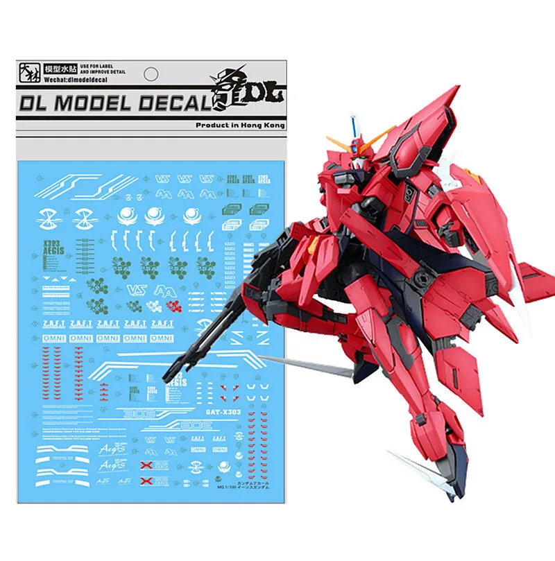 D.L Высококачественная водная паста для переводной картинки Bandai MG 1/100 GAT X303 Aegis Gundam