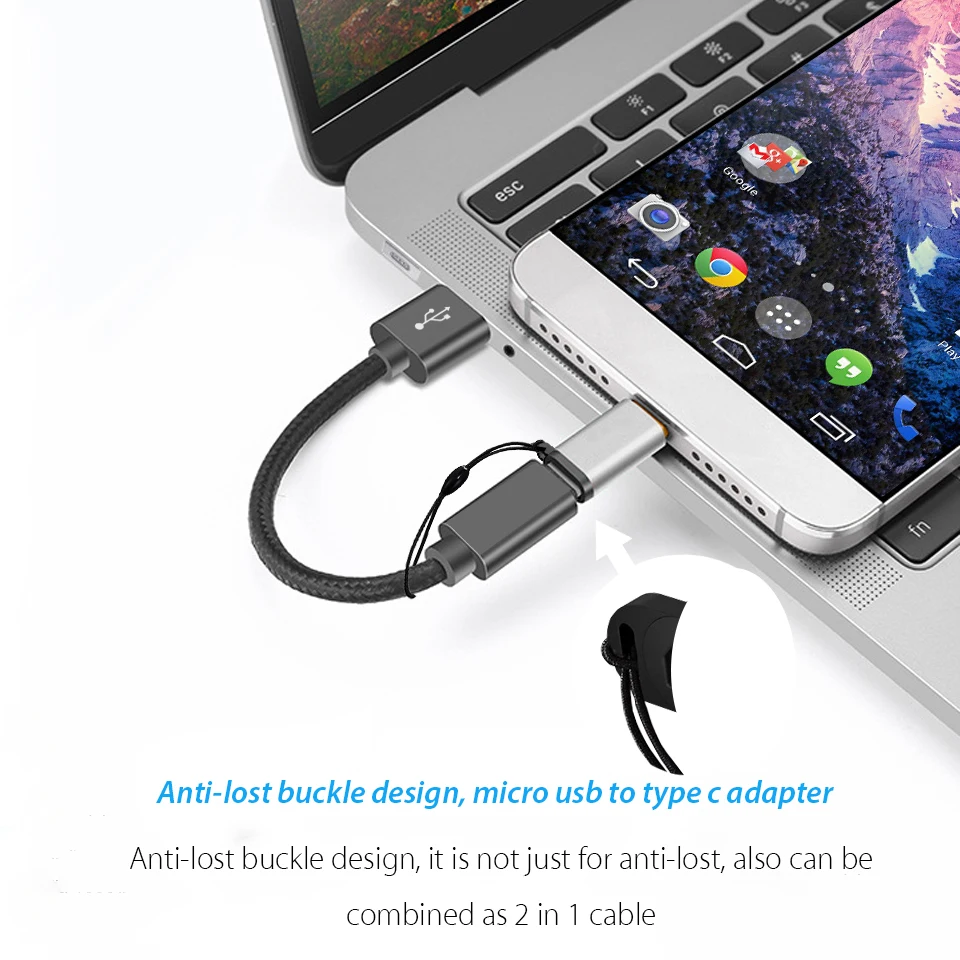 USB Type C Женский к Micro Мужской адаптер зарядный кабель для Huawei Honor 9 Lite конвертер