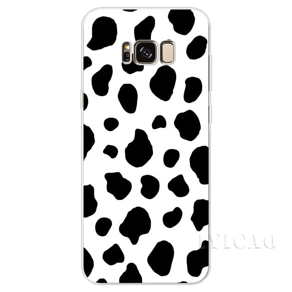 IYICAO Черный и белый цвета корова жесткий чехол для Samsung Galaxy J1 J2 J3 J5 J6 J7 ЕС США
