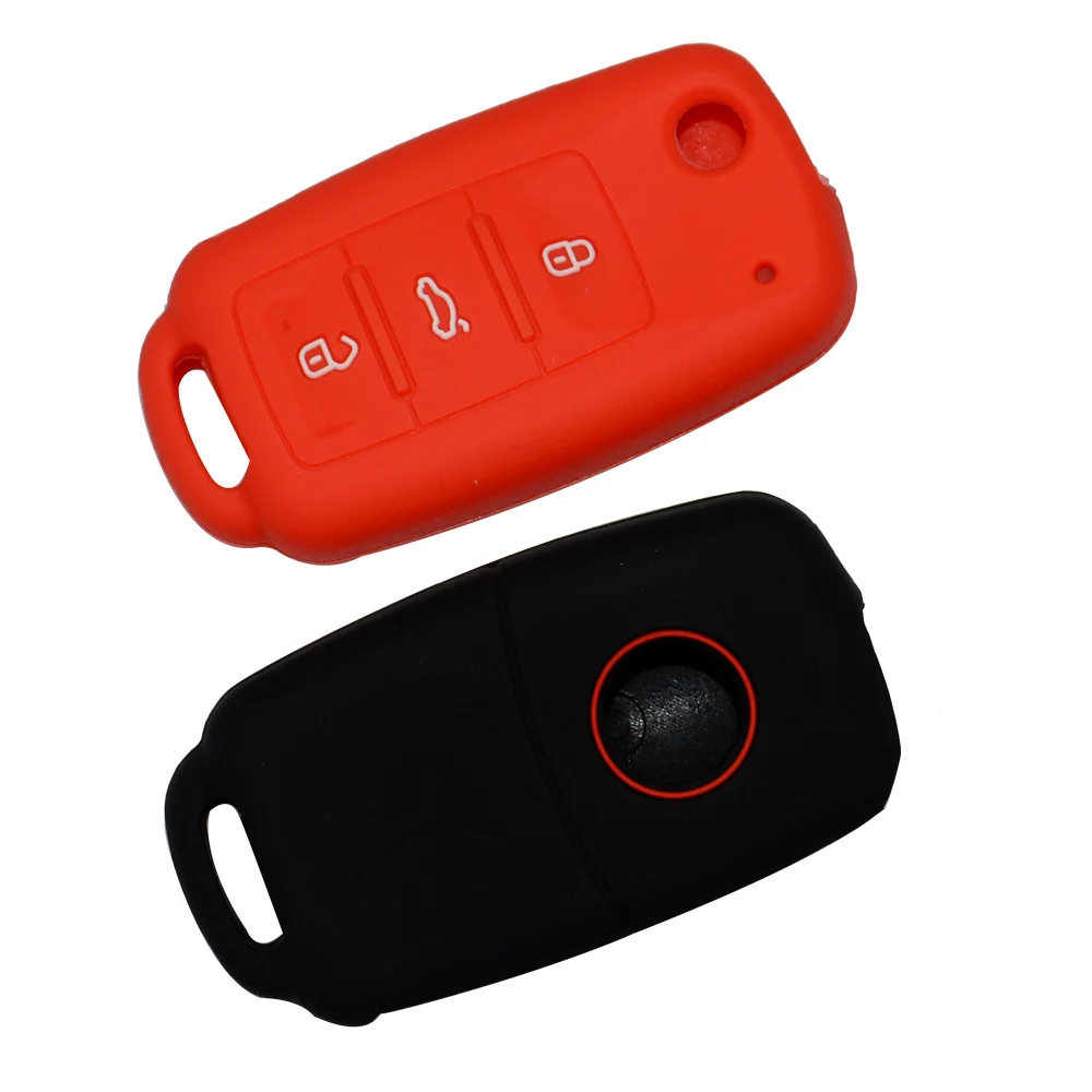 OkeyTech 3 кнопки дистанционного силиконовый чехол для ключей от машины брелок в виде