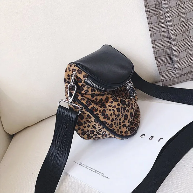 Леопардовый ведро Crossbody сумки для женщина кожаная сумка Для женщин Курьерские