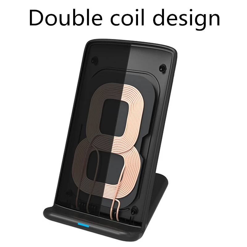 10 Вт Быстрое беспроводное зарядное устройство QI Quick Charge 3,0 для iPhone XS Max XR X 8 Plus samsung S6 S7 S8 S9 S10 адаптер держатель для телефона