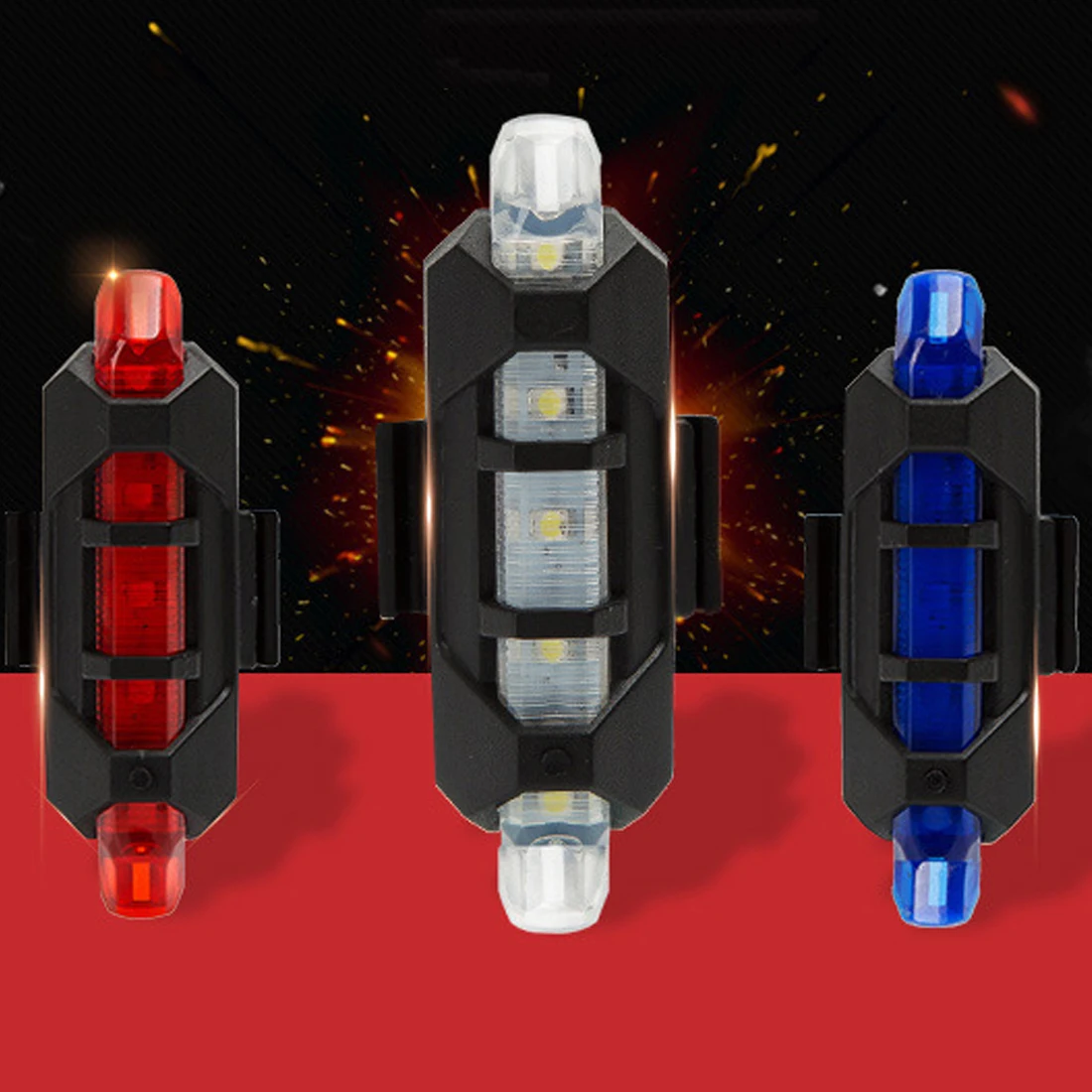 2018 Перезаряжаемый USB светодиодный задний фонарь для велосипеда светильник luz