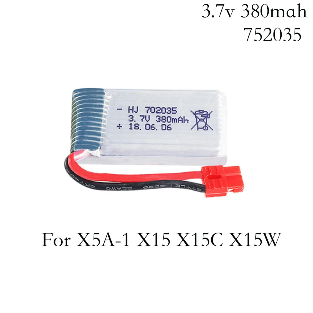 3 7 в 380 мАч Липо Аккумулятор для SYMA X5A-1 X15 X15C X15W Квадрокоптер с дистанционным
