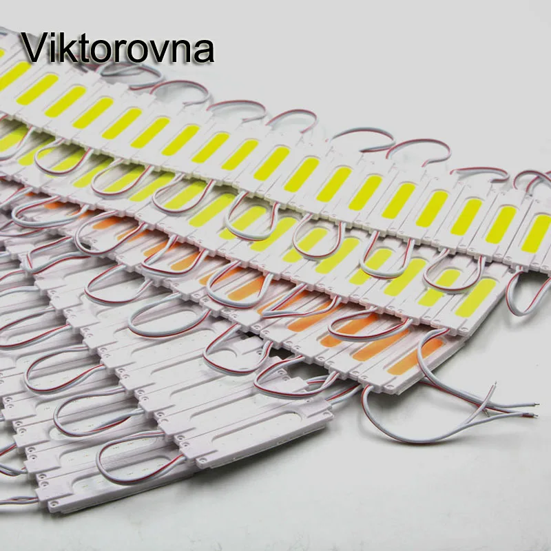 Viktorovna 100 шт. COB Светодиодный модуль освещения для знака DC 12V водонепроницаемый IP67