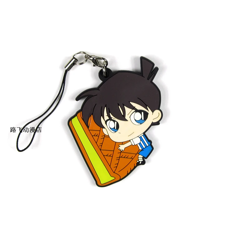 5 стилей аниме модель детектива Коран фигурка Edogawa Kona Haibara Ai Hattori Heiji Furuya Rei резиновый брелок Подвеска 6 см
