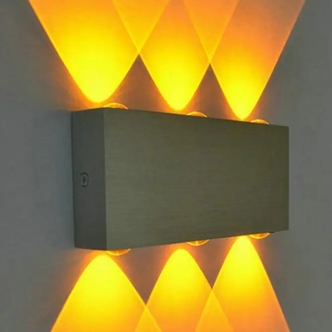 1 шт. светодиодный настенный светильник 6 Вт прямоугольный алюминиевый