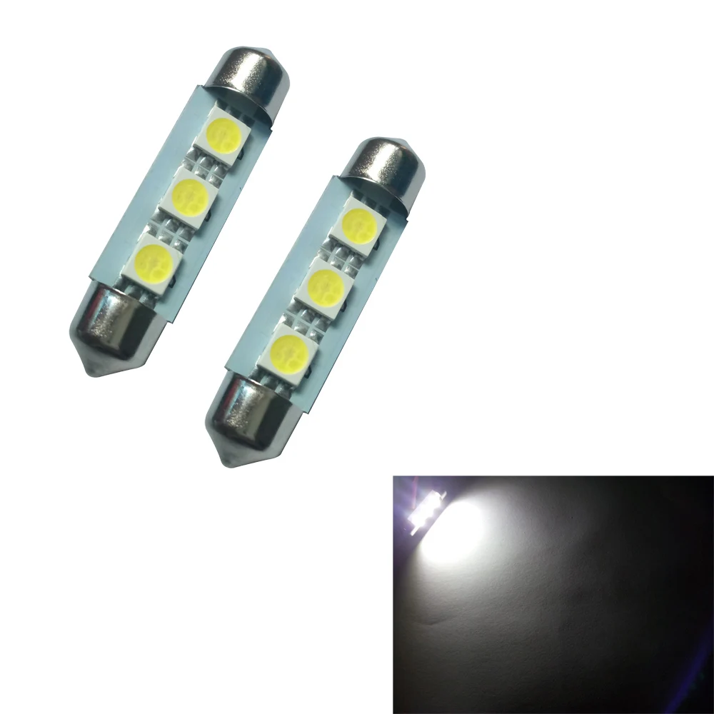 Viewi 10 шт. автомобильный фестонный Lights canbus Dc 12 В Стайлинг 1 Вт smd5050 3 светодиода 36 мм 39