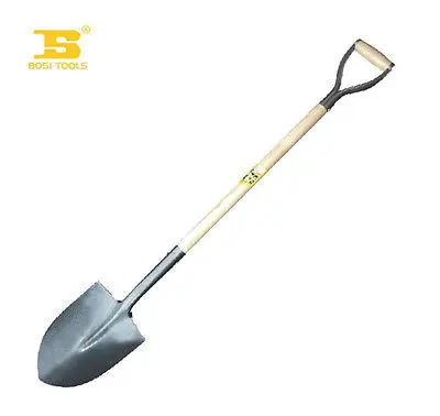 

BOSI Garden Tools Convenient 49"/1230mm Steel Sprayed Round Point Shovel