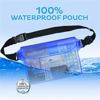 50pcs universal waterproof pouch case with waist strap 8 dry bag underwater pocket pack phone cover for swimming beach ipad mp4