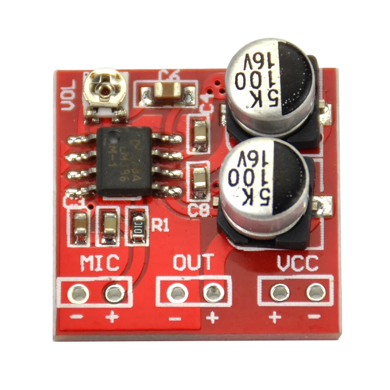 AIYIMA LM386 электретный микрофонный усилитель плата микрофонного усилителя|amplifier