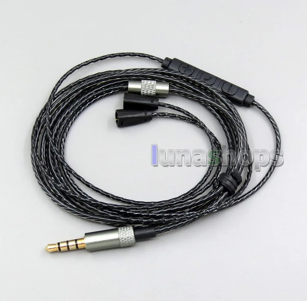 LN006204 Mic Remote OFC наушники с медным покрытием кабель для Sennheiser IE8 IE8i IE80 IE80s |