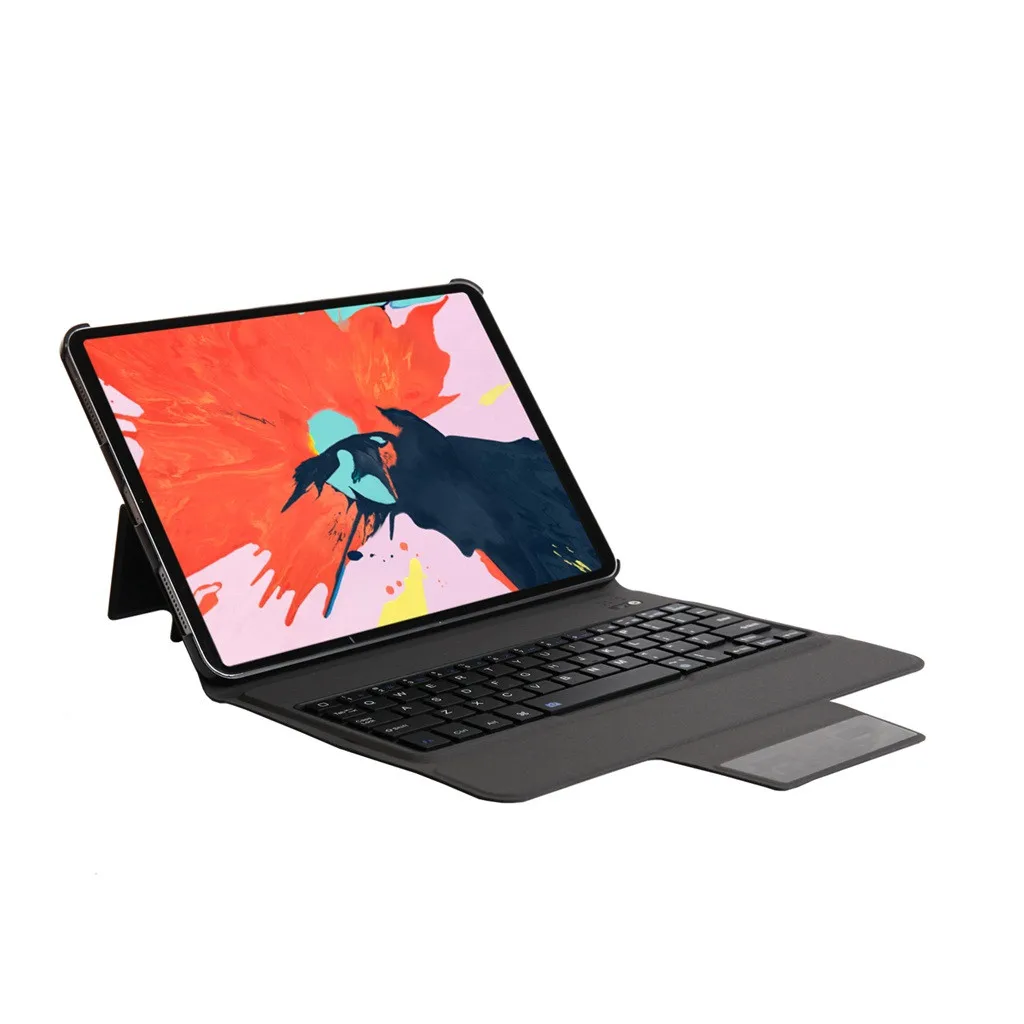 Роскошный кожаный чехол с Bluetooth клавиатурой подставка для нового iPad Pro 11 дюймов 2018