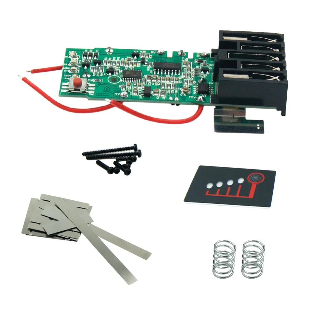 DIY 18V PCB Circuit Board with Power Tools Battery Case for Milwaukee M18 48-59-1850 Plastic Kit ONLY (No Cells Inside) |