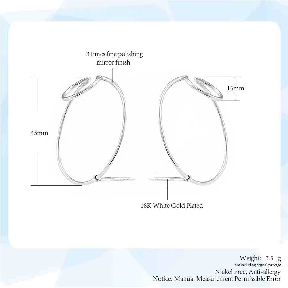 Минималистичные серьги Double Fair для женщин геометрические медные золотого цвета