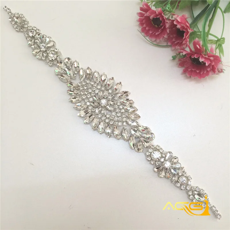 Изысканный пояс ручной работы со стразами свадебное платье Ремни Чешский Камни