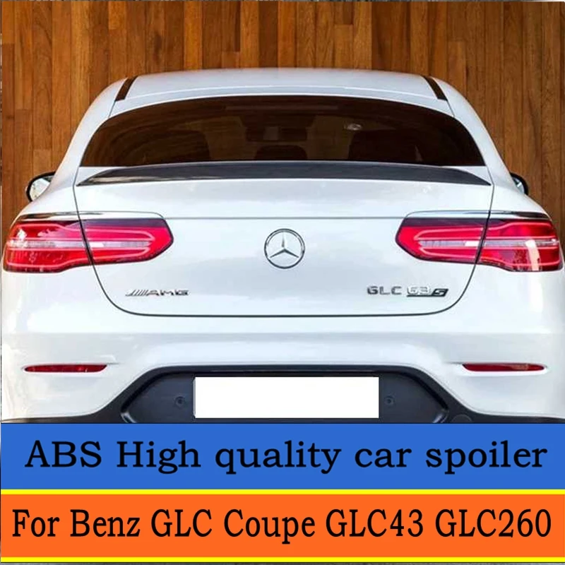 Для Mercedes GLC Class Coupe GLC300 GLC250 2016 2018 спойлер для Benz GLC43 GLC260 Спойлер ABS автомобиля