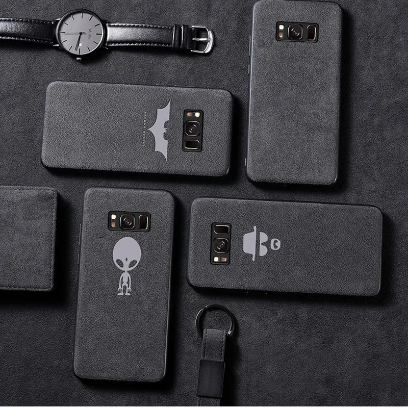 Оригинальный итальянский замшевый кожаный тканевый чехол для телефона Samsung Galaxy S7