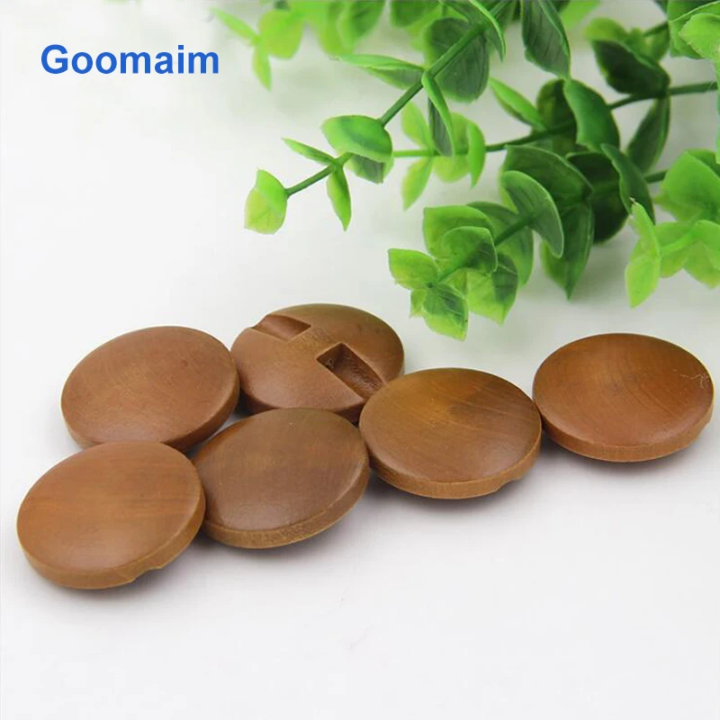 100 шт. деревянные пуговицы для джинсов | Дом и сад