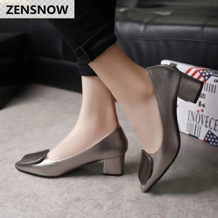 2018 новая весенняя Корейская версия резкого голова мелкая женские тонкие туфли