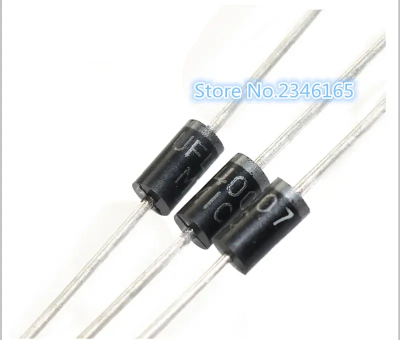 100 шт. 1A 1000 В DO 41 UF4007|Интегральные схемы| |