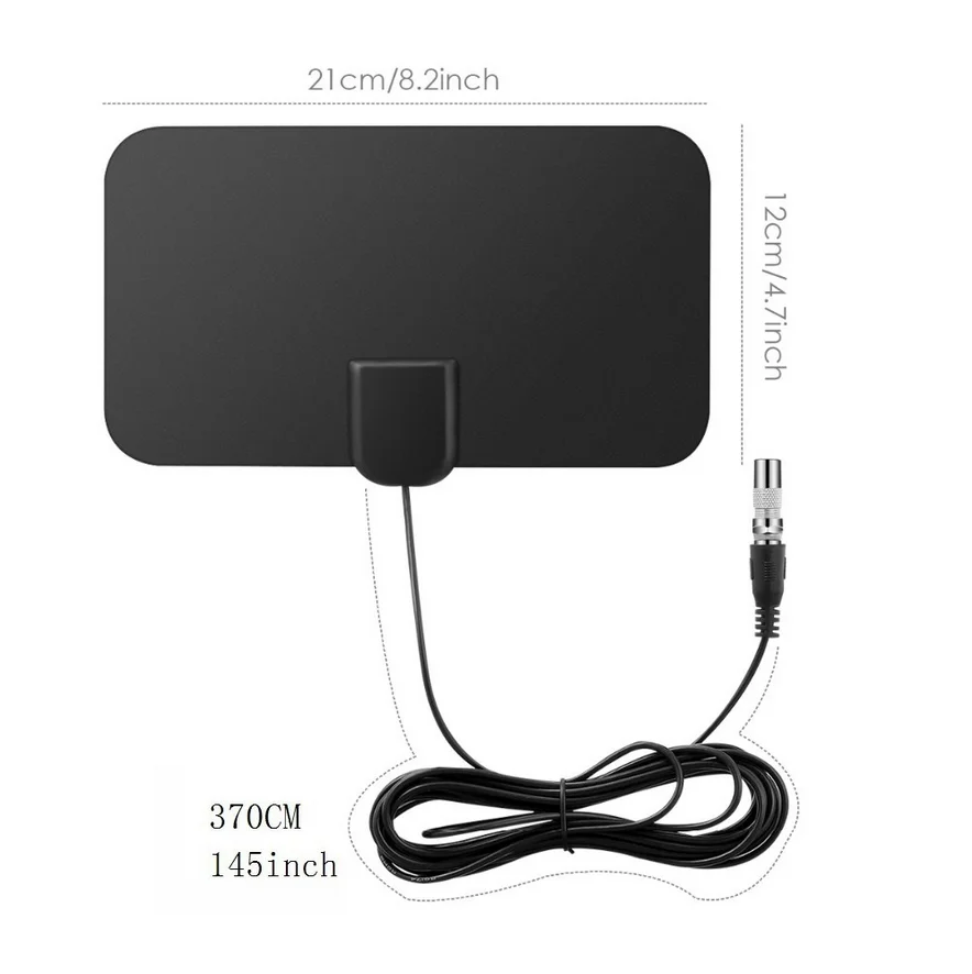 Антенна цифровая HD tv 200 Miles усиленная Mile ультра тонкий диапазон Крытый 1080 P 4 K
