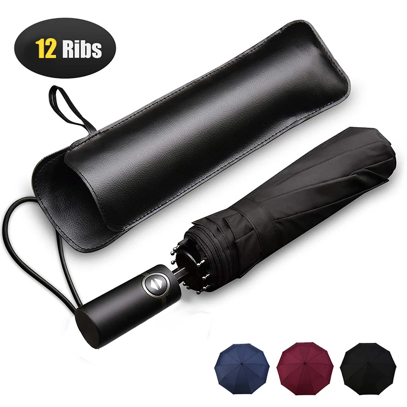Зонт Автоматический складной с защитой от ветра и дождя 12 к|Зонтики| |