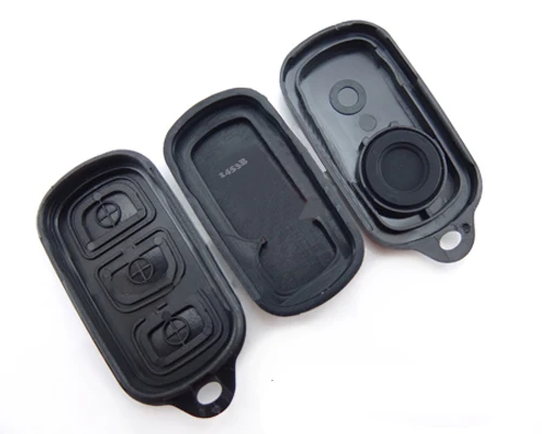 

KEYECU Key Shell for TOYOTA Camry Solara Remote Keyless Replacement No Chip 3BTN +PANIC