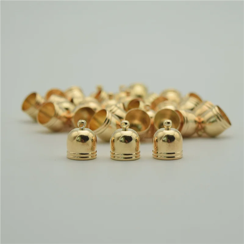 100 шт. аксессуары для бусин Концевики кожаного шнура ожерелья провода застежки из