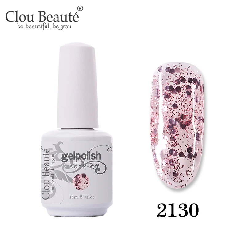 Clou Beaute цвет 15 мл Гель-лак для живописи гель для ногтей полуперманентный УФ лак для ногтей Soak Off Белый гель лак для ногтей - Цвет: 2130