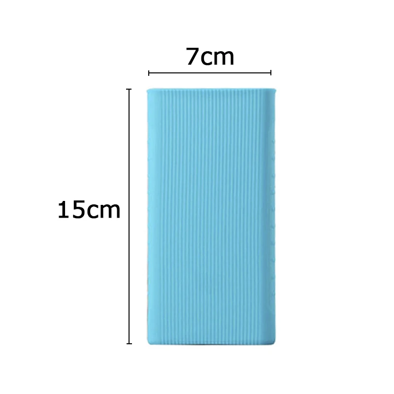 Противоскользящий силиконовый защитный чехол для Xiaomi power bank 2 10000 mAh Dual USB PLM09ZM резиновый чехол, Дополнительный внешний аккумулятор